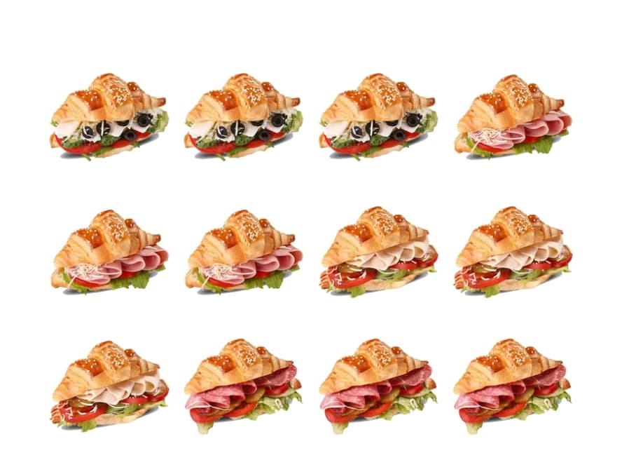 Platou de mini sandwich-uri pentru 2–6 persoane