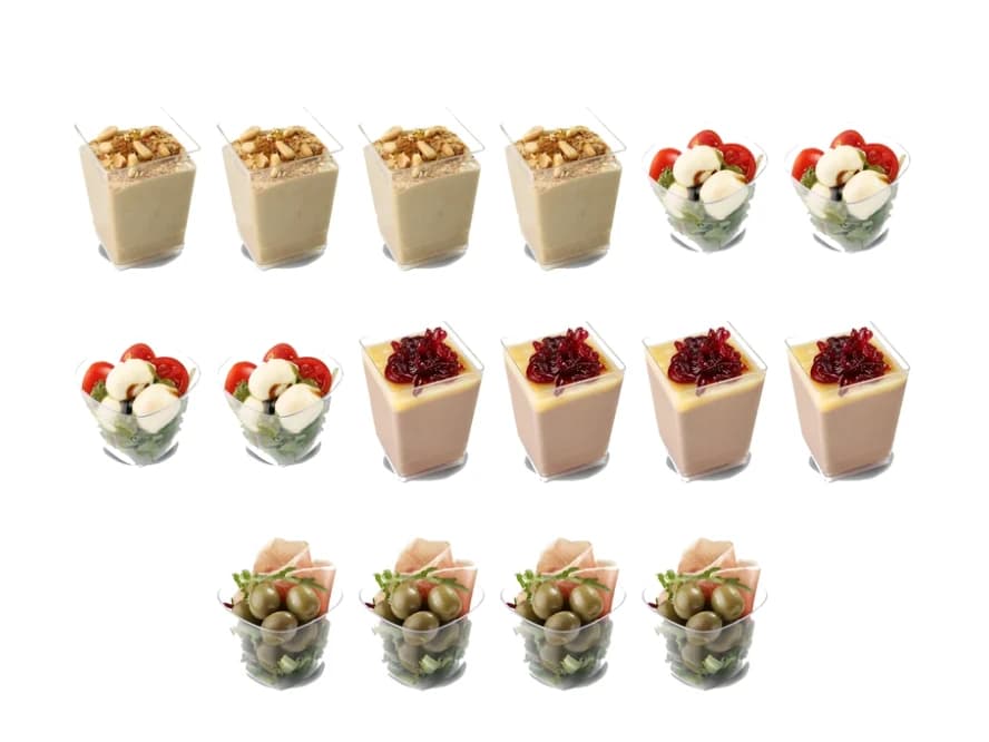 Platou de verrine pentru 2–6 persoane